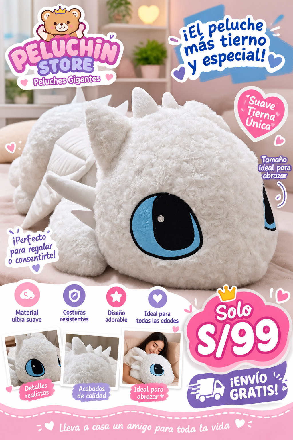 PELUCHE FURIA LUMINOSA