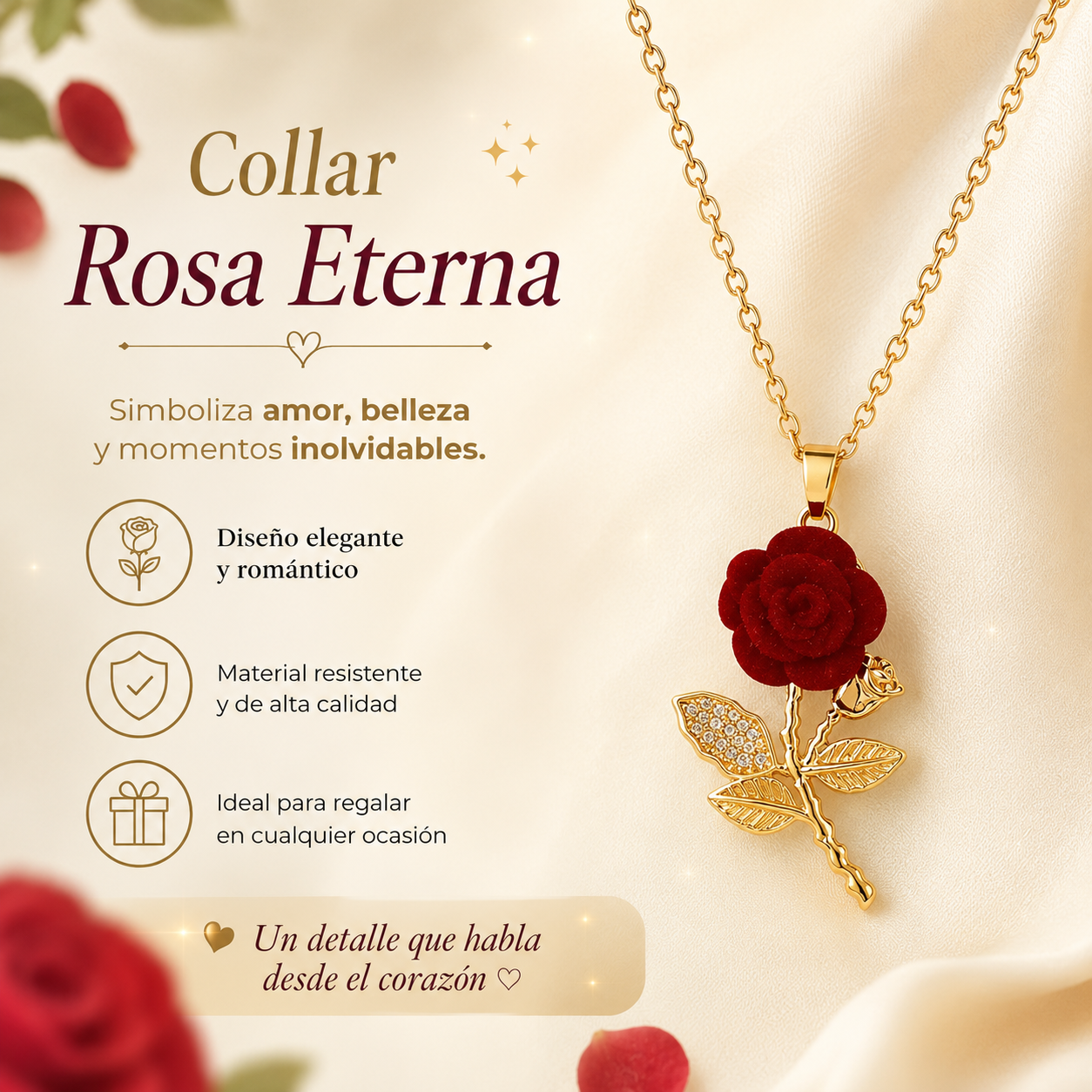 COLLAR DE ROSA