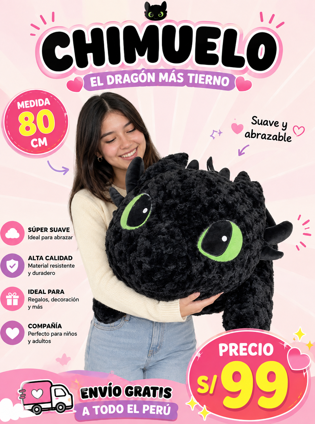 PELUCHE  CHIMUELO KAWAI