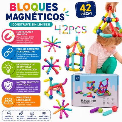 🌈SET BLOQUES MAGNETICO CREATIVO