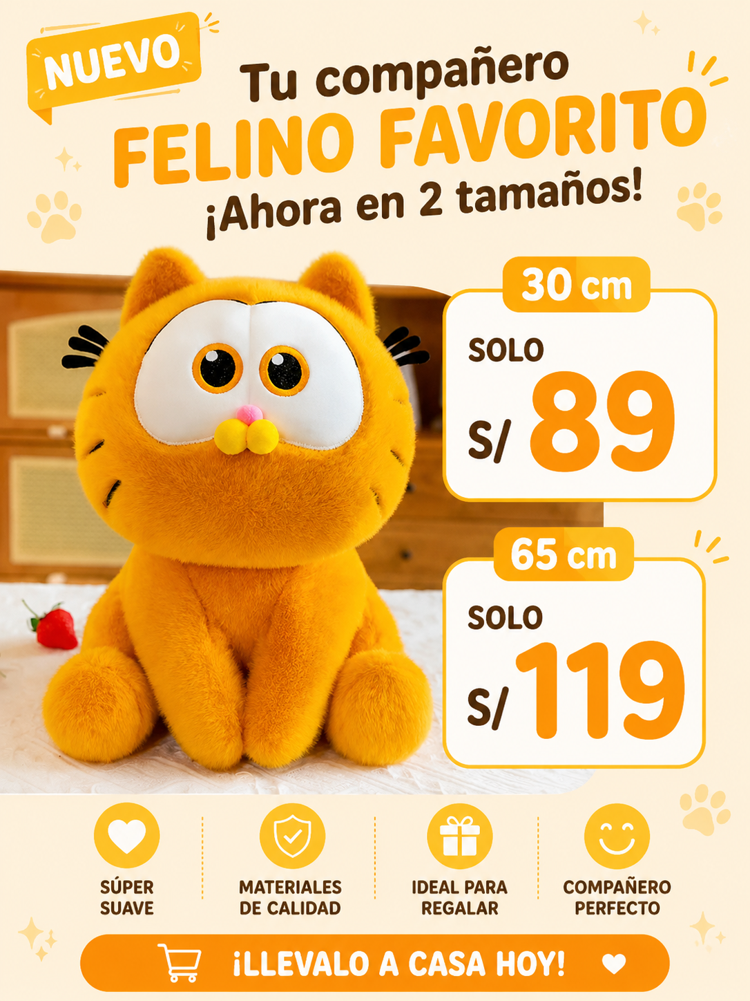 PELUCHE GATO GARFIELD
