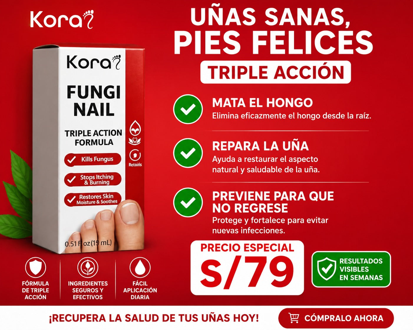 TRATAMIENTO ANTIHONGOS TRIPLE ACCIÓN /TERBINAFINA